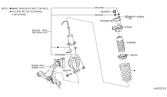 2015 Nissan GT-R Front Suspension Diagram 2