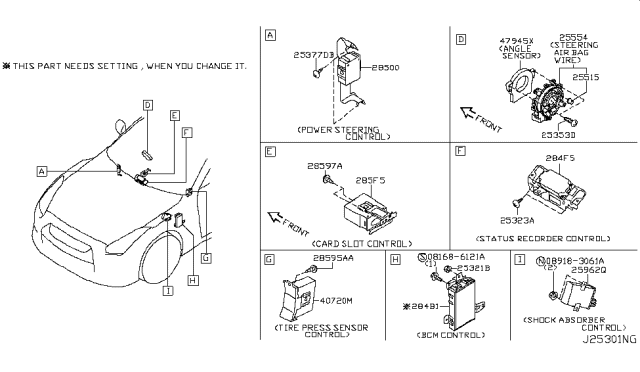 2009 Nissan GT-R Electrical Unit Diagram 3