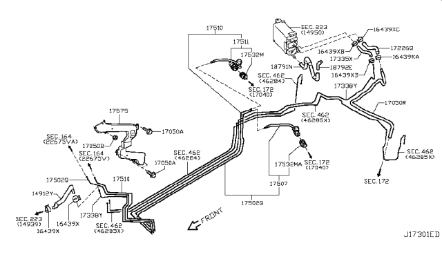 2009 Nissan GT-R Fuel Piping Diagram 2