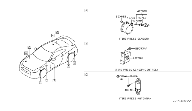 2009 Nissan GT-R Electrical Unit Diagram 5