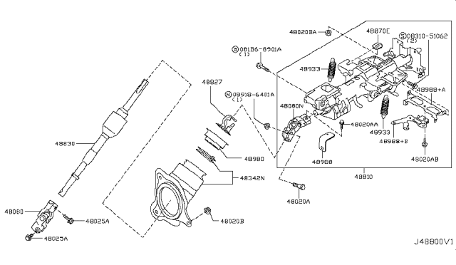 2019 Nissan GT-R Standard HARDWA Diagram for 081B6-8901A