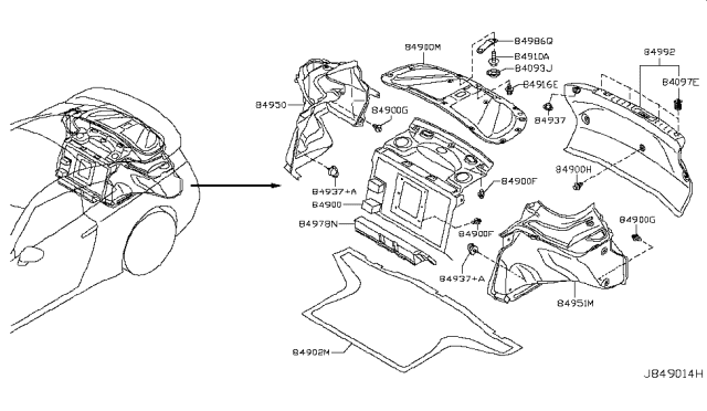 2018 Nissan GT-R Bolt Diagram for 01125-00861