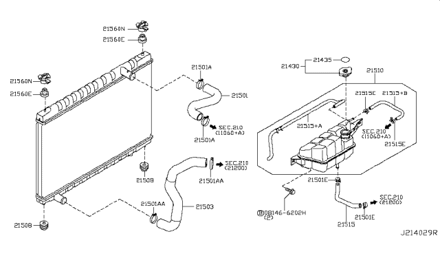 2017 Nissan GT-R Radiator,Shroud & Inverter Cooling Diagram 3