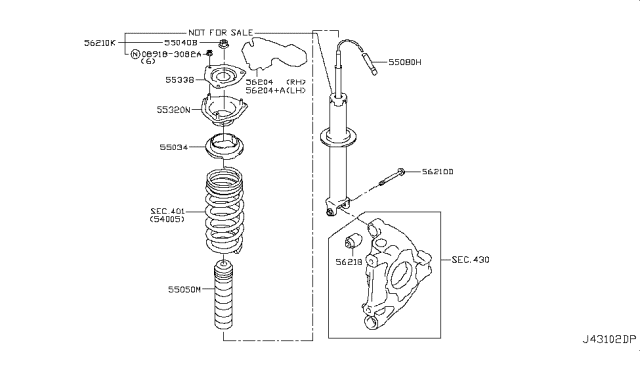 2015 Nissan GT-R Rear Suspension Diagram 2