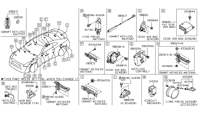 2017 Nissan GT-R Electrical Unit Diagram 4