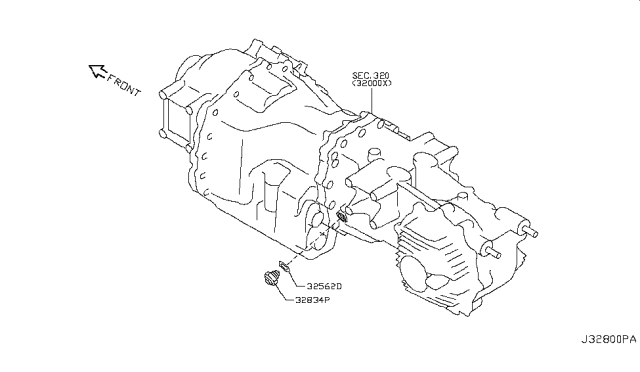 2017 Nissan GT-R Transmission Shift Control Diagram