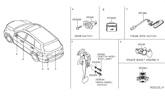 2019 Nissan Rogue Switch Diagram 1