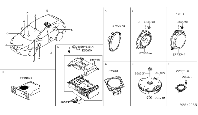 2019 Nissan Rogue Speaker Diagram