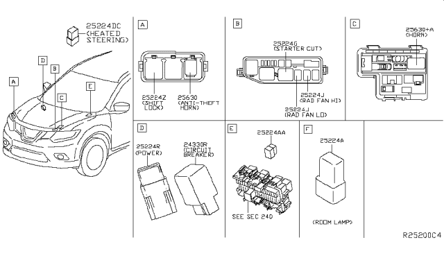 2017 Nissan Rogue Relay Diagram 3