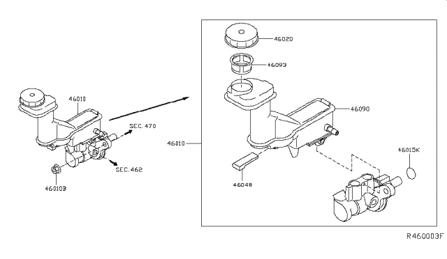 2018 Nissan Rogue Brake Master Cylinder Diagram