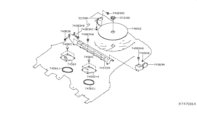 2014 Nissan Rogue Floor Fitting Diagram 4