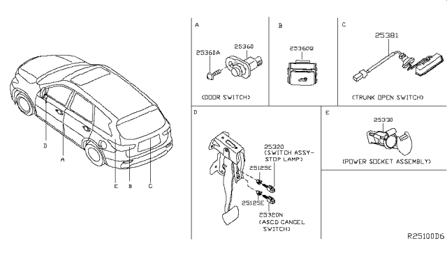 2014 Nissan Rogue Switch Diagram 1