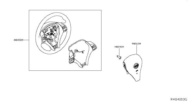 2015 Nissan Rogue Steering Wheel Diagram