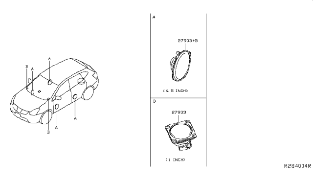 2014 Nissan Rogue Speaker Diagram