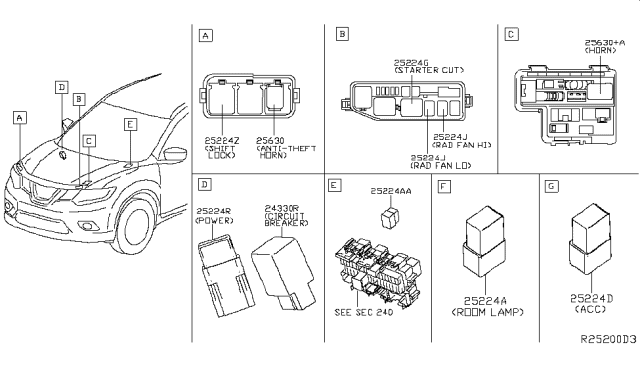 2018 Nissan Rogue Relay Diagram 2