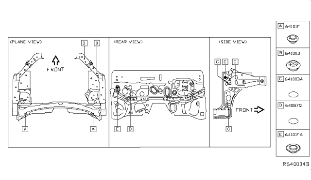 2015 Nissan Rogue Plug Diagram for 74816-5HA0A