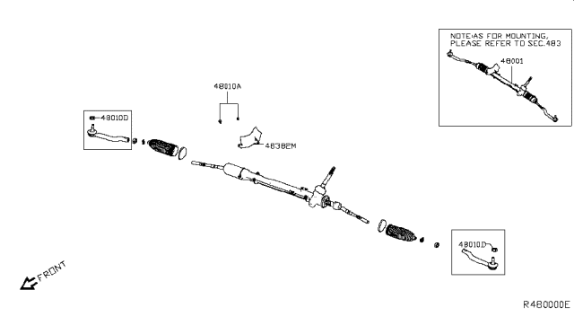 2019 Nissan Rogue Manual Steering Gear Diagram