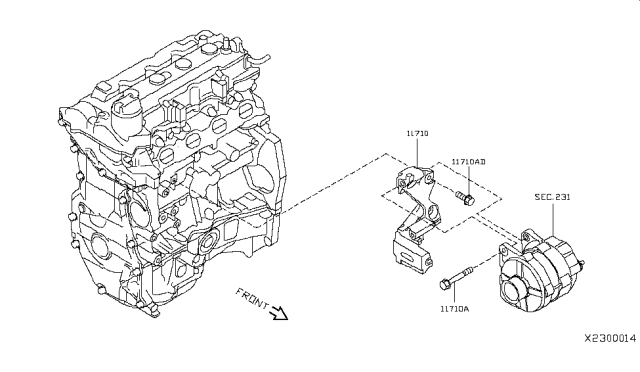 2015 Nissan Versa Alternator Fitting Diagram 3