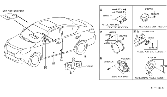 2015 Nissan Versa Sedan Electrical Unit Diagram 1
