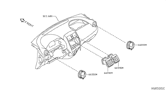 2019 Nissan Versa Ventilator Diagram 2