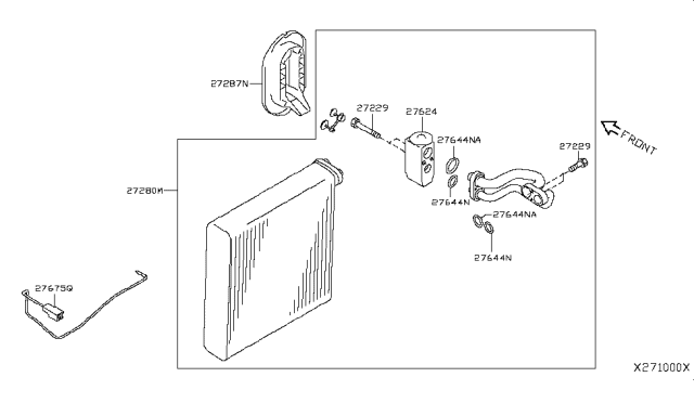 2015 Nissan Versa Sedan Cooling Unit Diagram 1