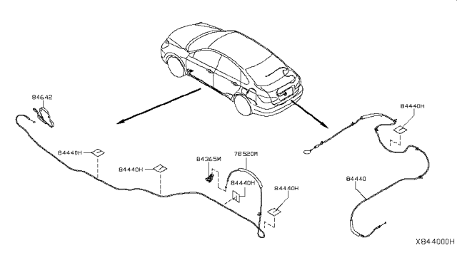 2017 Nissan Versa Sedan Trunk Opener Diagram