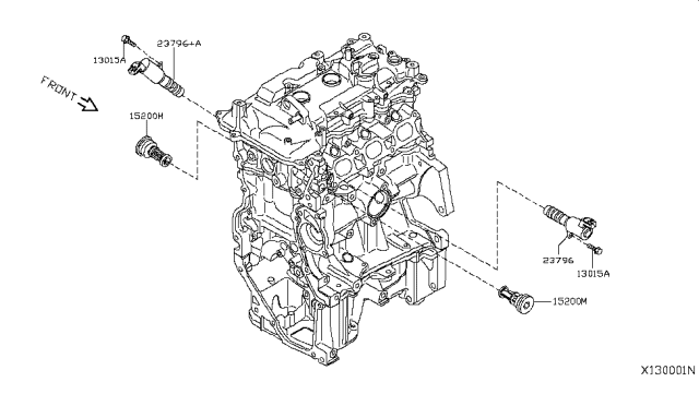 2013 Nissan Versa Camshaft & Valve Mechanism Diagram 5