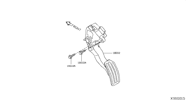 2012 Nissan Versa Sedan Accelerator Linkage Diagram