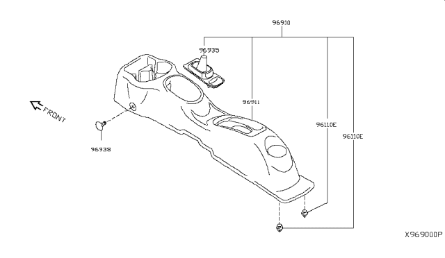 2013 Nissan Versa Console Box Diagram 2