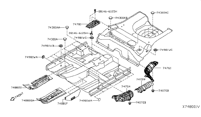 2016 Nissan Versa Plug Diagram for 01658-00683