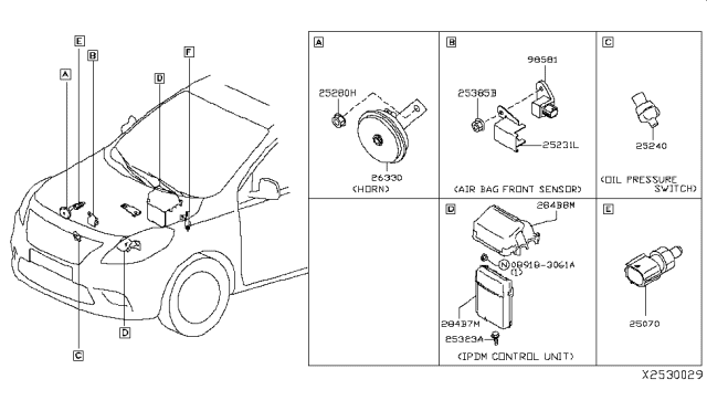 2012 Nissan Versa Sedan Electrical Unit Diagram 5