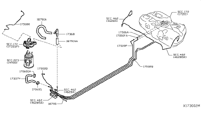 2012 Nissan Versa Sedan Fuel Piping Diagram 3