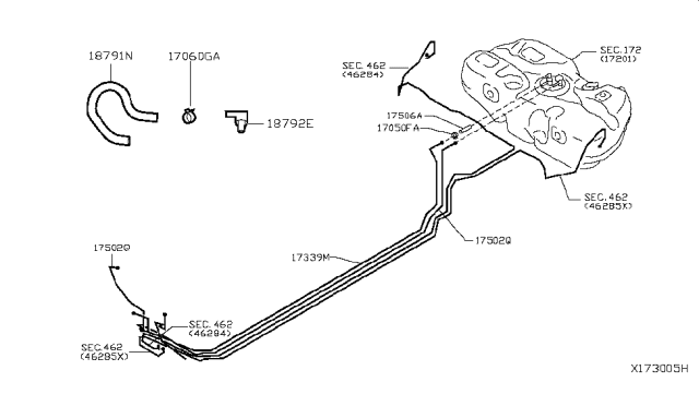 2018 Nissan Versa Sedan Fuel Piping Diagram 4