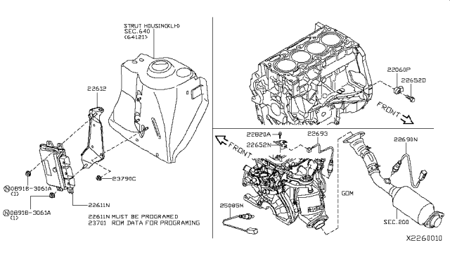 2012 Nissan Versa Sedan Engine Control Module Diagram 1
