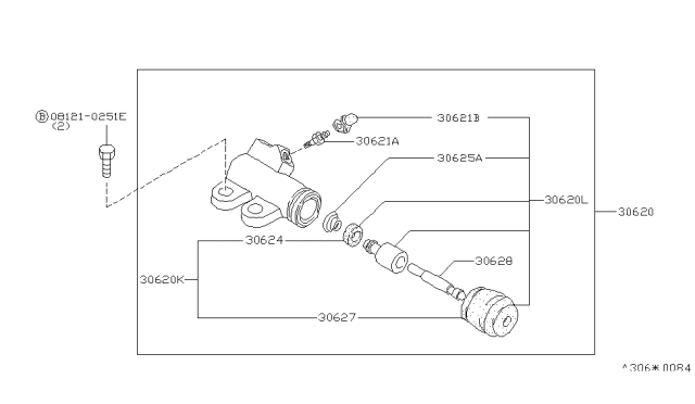 1994 Nissan Altima Clutch Operating Cylinder Diagram 2