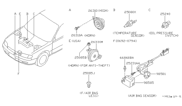 1993 Nissan Altima Electrical Unit Diagram 2