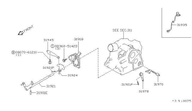 1994 Nissan Stanza Control Switch & System Diagram