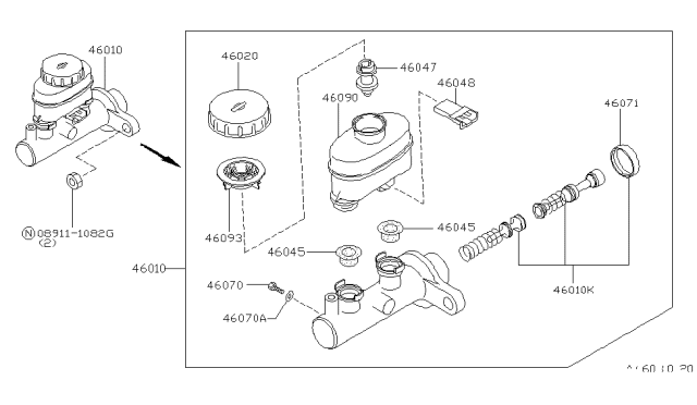 1994 Nissan Altima Brake Master Cylinder Diagram 1