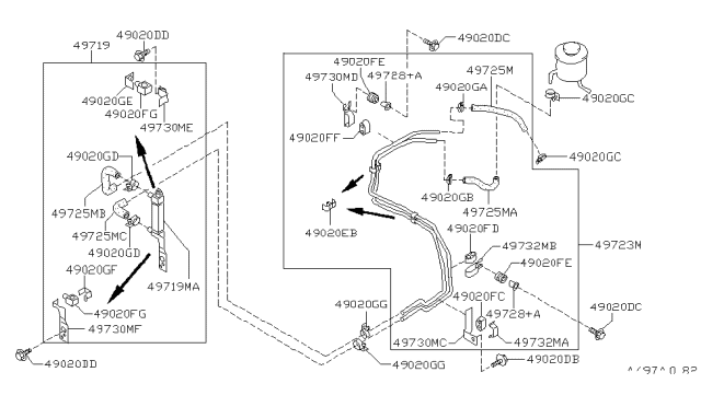 1995 Nissan Stanza Power Steering Piping Diagram 2