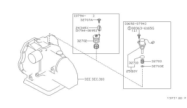 1993 Nissan Stanza Speedometer Pinion Diagram 1