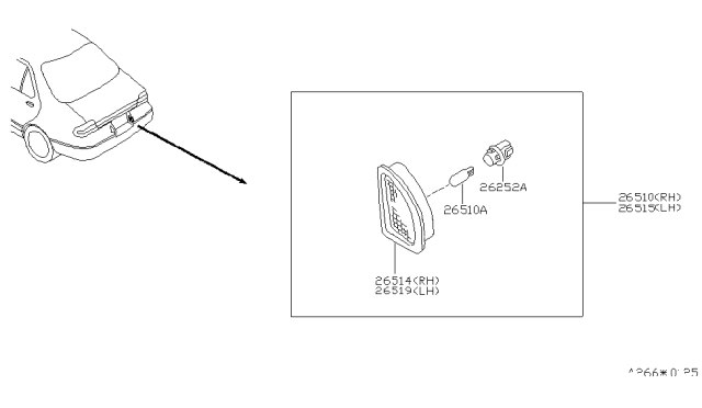 1997 Nissan Stanza Licence Plate Lamp Diagram