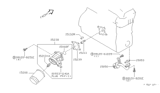 1994 Nissan Altima Lubricating System Diagram