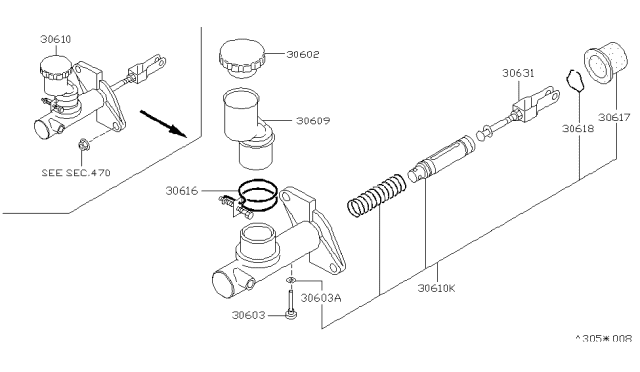 1993 Nissan Stanza Clutch Master Cylinder Diagram