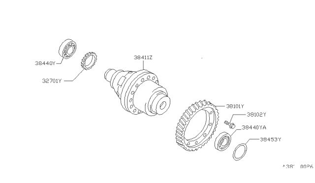 1996 Nissan Altima Front Final Drive Diagram 1