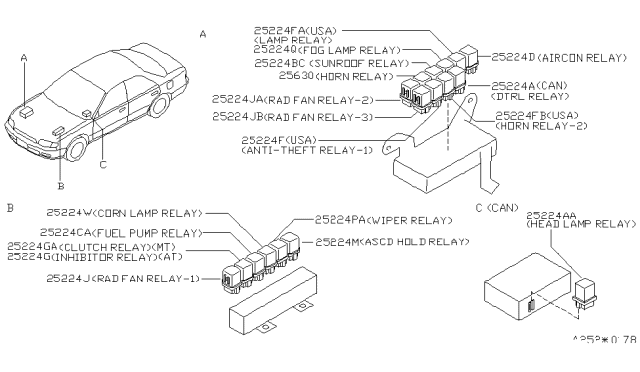 1996 Nissan Altima Relay Diagram 1