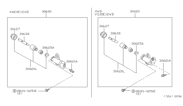 1997 Nissan Hardbody Pickup (D21U) Clutch Operating Cylinder Diagram