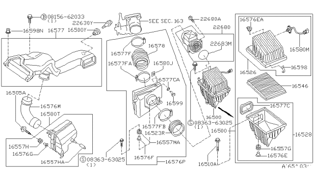 1999 Nissan Maxima Air Cleaner Diagram 2