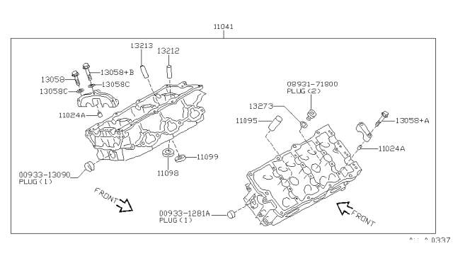 1998 Nissan Maxima Cylinder Head & Rocker Cover Diagram 3