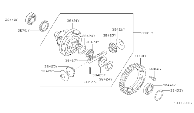 1999 Nissan Maxima Front Final Drive Diagram 4