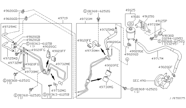 1999 Nissan Maxima Power Steering Piping Diagram 2